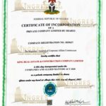 Corporate Affairs Commission Certifcate